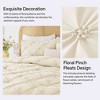 BAGOKIE 3 Pieces Floral Pinch Pleat Bed in a Bag Comforter Set for All Season - 4 of 4