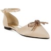Simina Rhinestone Detail Bow Flat Sandals Women - 3 of 4