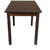 HomeRoots 48" Raw Umber Solid Wood Dining Table - 4 of 4