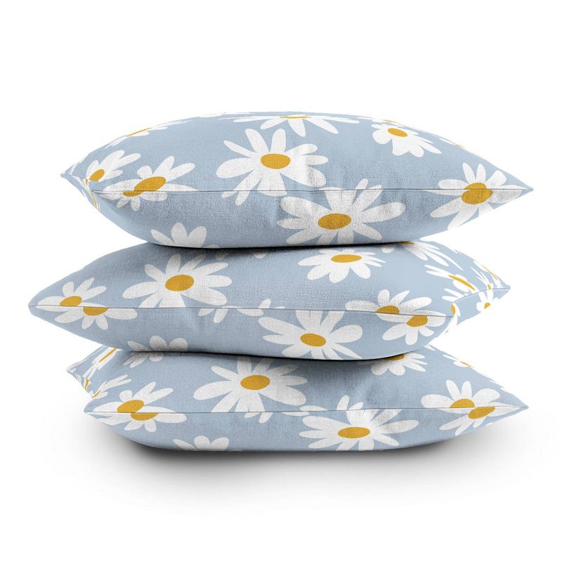 Lane and Lucia Lazy Daisies Outdoor Throw Pillow Blue - Deny Designs, 4 of 5