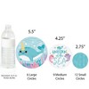 Big Dot of Happiness Narwhal Girl - Under The Sea Baby Shower or Birthday Party Giant Circle Confetti - Party Decorations - Large Confetti 27 Count - 3 of 4