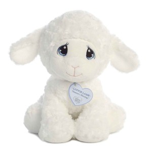 Aurora Medium Luffie Lamb Precious Moments Inspirational Stuffed Animal White 10" - 1 of 3
