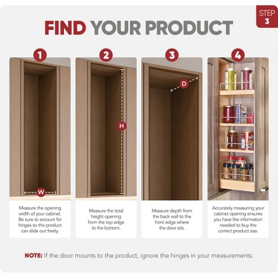 Rev-A-Shelf 5.5" Pullout Storage Organizer for Base Kitchen/Bathroom Cabinets with Soft-Close Full Extension Slides & Adjustable Shelves, 448-BCSC-5C — фото 4
