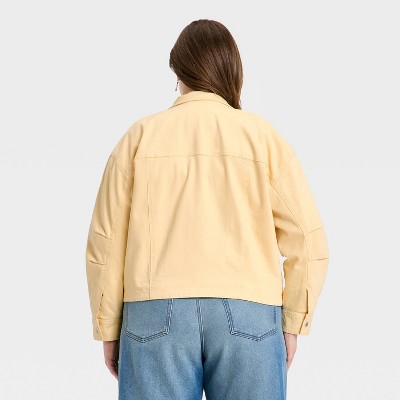 Женские куртки Universal Thread Women's Utility Fashion Jacket - Universal Thread™ Yellow XXL — фото 2