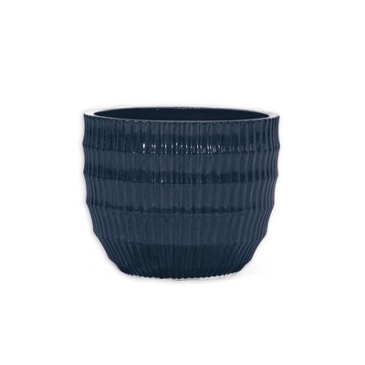 SpassWay 14" Dia Outdoor Indoor Ceramic Planter Pot Decorative Planter with Drainage Hole Patio Flower Pot