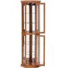 APRILSOUL Lighted Corner Display with Tempered Glass Door, Cabinet with Adjustable Shelf Glass Cabinet Shelves Bead Bulb Included - 3 of 4
