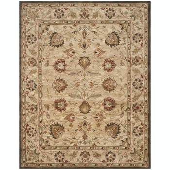 Total Performance TLP712 Hand Hooked Rug - Copper/Moss - 6' round - Safavieh