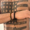 Adornia Adjustable Men's Black and Tiger's Eye Bracelet Set - 2 of 2