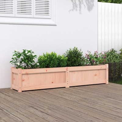 vidaXL Garden Planter 59.1"x12.2"x12.2" Solid Wood Douglas