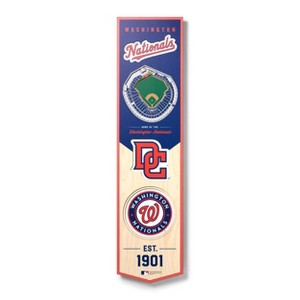 8" x 32" MLB Washington Nationals 3D Stadium Banner - 1 of 4