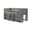 Max & Lily Solid Wood Modern Farmhouse Low Loft Bed, Twin Bed Frame for Kids with 2 Bookcases - 2 of 4