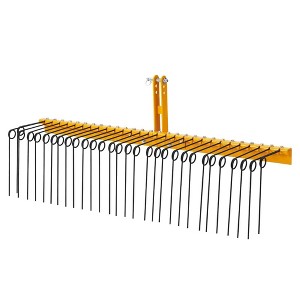 Straw Rake, 3 Point Hitch for Lawn Tractor, Durable Powder Coated Steel Dethatcher Rake Attaches to Cat 0 Cat 1 (60 INCH) - 1 of 1