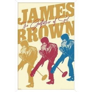 Trends International James Brown - The Godfather of Soul Framed Wall Poster Prints - 1 of 4