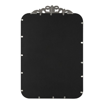 Laubry 30" x 20" Silver Ornate Rectangular Vanity Mirror