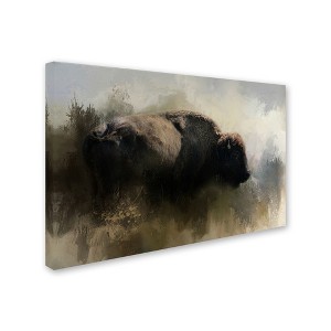 Trademark Fine Art - Jai Johnson Abstract American Bison Matted Framed Art - 1 of 3