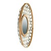 Round Metal Wall Mirror with Galvanized Wood Frame - Storied Home: Rustic Farmhouse Decor, No Assembly Required - 3 of 4