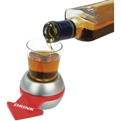 Barbuzzo Retro Spin The Shot Drinking Game  - Let The Spin Decide Your Fate - Great Gift for Home Entertaining, Tailgates, & Celebrations