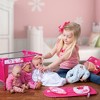 Adora Baby Doll Playpen Bed & Carry Case - Pink Flower Power - 2 of 4