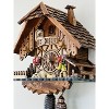 Eight Day Cuckoo Clock – 13.5 in Height – Chalet Volksmarcher with Moving Walker Design – By River City Clocks - 3 of 4