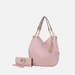 MKF Collection Ashley Vegan Leather Women’s Hobo Shoulder Bag with Wristlet Wallet by Mia K - 1 of 4