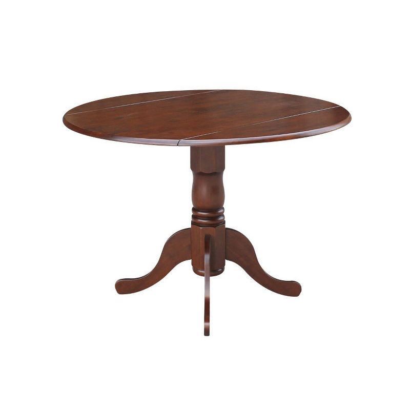 42" Mason Round Dual Drop Leaf Dining Table - International Concepts, 3 of 15