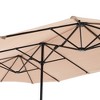 13' x 6.5' Rectangular Outdoor Patio Market Umbrella - Captiva Designs - 3 of 4