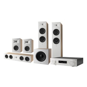 JBL Stage 5.1 Home Theater System with 12 in Sub and 100 Watts/Channel Receiver (White) - 1 of 4