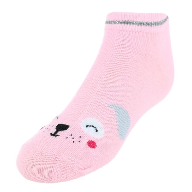 Alexa Rose Teen's No-Show Animal Face Novelty Socks (10 Pack), 2 of 7