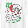 Women's - Instant Message - Here To Sleigh Christmas Short Sleeve Graphic T-Shirt - 2 of 4
