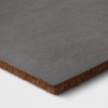 1'10"x3'11" Welcome Estate Doormat - Threshold™: Outdoor Coir Door Mat, Medium Pile, Black, Rectangle, Shake Clean - 4 of 4