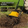 Itopfox 8.5AMP Corded Electric Garden Tiller Cultivator with 360RPM, 8-inch Depth Rototillers for Gardening, LT-201D Socket - 2 of 4