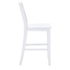 25.25" helby X-Back Farmhouse Counter Height Barstool White Finished Wood - Powell: olid Acacia & Rubberwood - 2 of 4