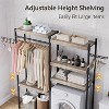5-Tier Wood Over-the-Washer Dryer Storage Shelf 30" A+B - 3 of 4