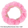 Unique Bargains Car Steering Wheel Cover with Handbrake Cover Gear Shift Cover Set - 3 of 4