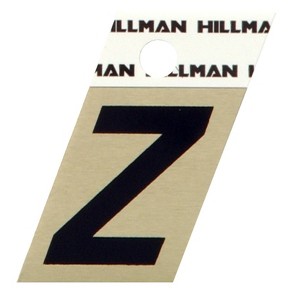 Hillman 1.5 in. Black Aluminum Self-Adhesive Letter Z 1 pc (Case of 6) - 1 of 1