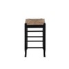 Rush Seat Hardwood Counter Height Barstool Black - Boraam - image 3 of 4