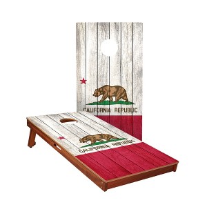 Skip's Garage | California Bear Flag All-Weather Cornhole Boards - ACA Sig Pro Series - 1 of 4