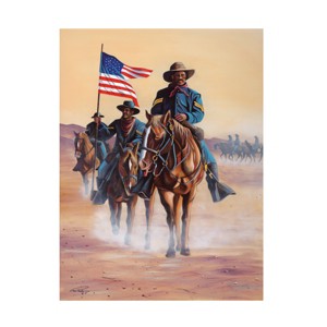 Trademark Fine Art -Geno Peoples 'Buffalo Soldiers' Canvas Art - 1 of 4
