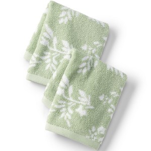 Lands' End Cotton Jacquard Towel Set - 1 of 4