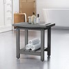 Sonkuki HIPS Waterproof Shower Benches for Inside with Shower Head Holder for Spa, Bath, Shaving Legs - 2 of 4