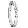 Pompeii3 3/4Ct Diamond Wedding Womens Ring Anniversary Stackable Band 14k White Gold - 2 of 4