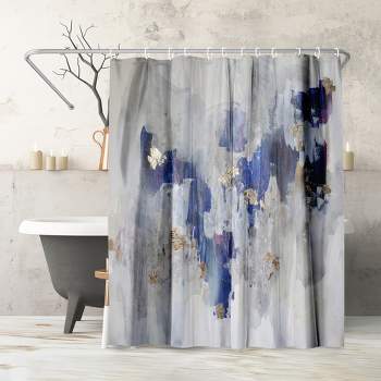 Americanflat 71" x 74" Shower Curtain, North Gold by Christine Olmstead
