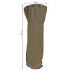Sunnydaze Outdoor Heavy-Duty Weather-Resistant Protective Cover for Outdoor Patio Heater - 94" - Khaki - 3 of 4