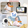 HelloBaby 5" 720P HD Video Baby Monitor with Remote Pan-Tilt-Zoon (HB6589L) - White - 2 of 4