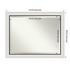 Amanti Art Ellie Beveled Framed Bathroom Vanity Wall Mirror - 3 of 4