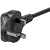 Monoprice 3-Prong Power Cord - 3 Feet - Black, England British Cable, BS 1363 (UK) to IEC 60320 C13, 18AWG, 5A/1250W, 250V For Laptop Computer - 3 of 4