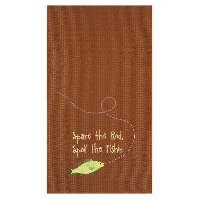 C&F Home Spare the Rod Waffle Weave Kitchen Towel