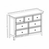 7 Drawer Dresser For Bedroom, Modern Chest of Drawers with Metal Handles, Wooden Dresser Organizer Storage Cabinet For Living Room Hallway Entryway - 3 of 4