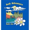 Positive Vibes Cloudy Forest Landscape Seek Adventure Seek Joy Long Sleeve Adult Hooded Sweatshirt - 2 of 2