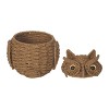 C&F Home Owl Handwoven Halloween Premium Trick or Treat Candy Basket Container - 2 of 4